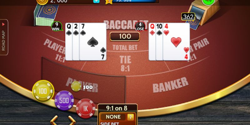 Kinh Nghiệm Chơi Mini Baccarat Cho Người Mới 5 Không áp dụng chất với Mini Baccarat